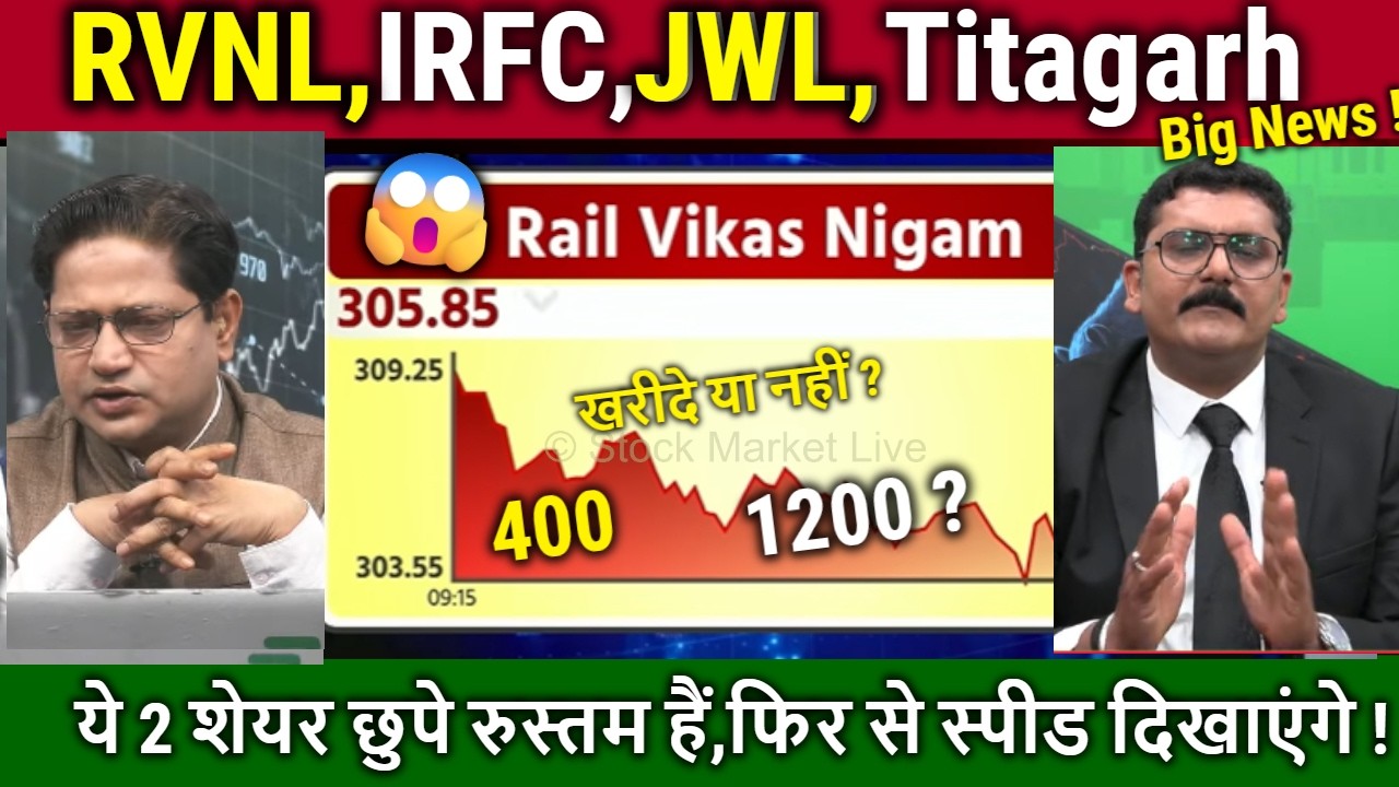 IRFC,RVNL share latest news/RVNL,IRFC,JWL,Titagarh result analysis,target 2026/railway stocks to Buy