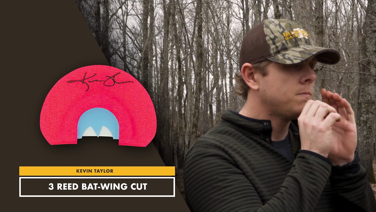 Turkey Call Sound Files - Kevin Taylor Signature Mouth Call [3 Reed Bat-Wing Cut]