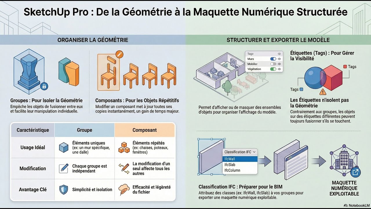 Modéliser une Maquette Numérique avec SketchUp