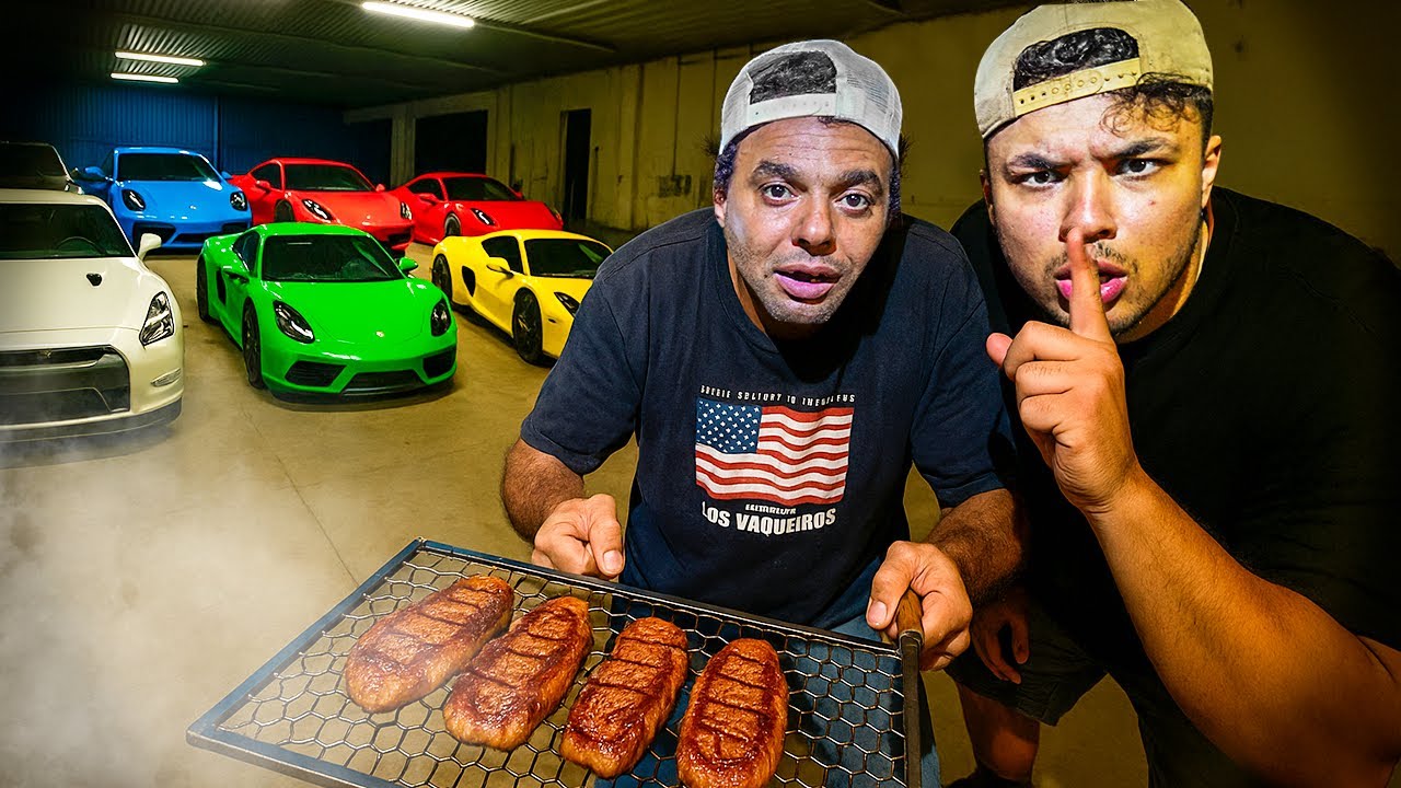 FIZEMOS UM CHURRASCO PRA DISTRAIR OS SEGURANÇAS DO BARRACÃO E PEGAR OS CARROS🚨😂
