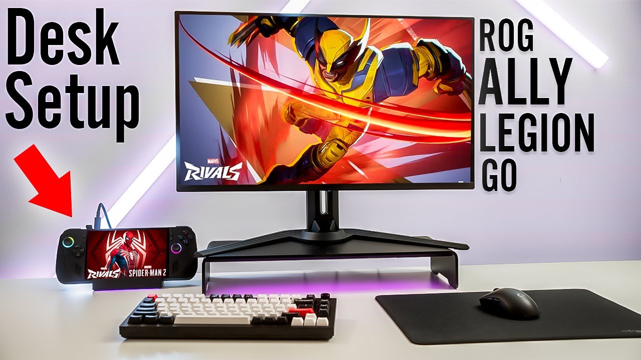 ROG Ally X Gaming Desk Setup You NEED! (Legion GO, SteamDeck)