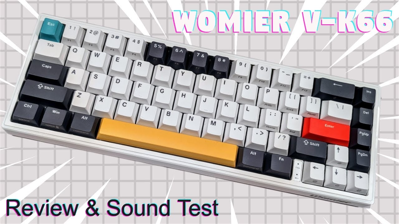 Womier V-K66 Wired 65% Review and Sound Test