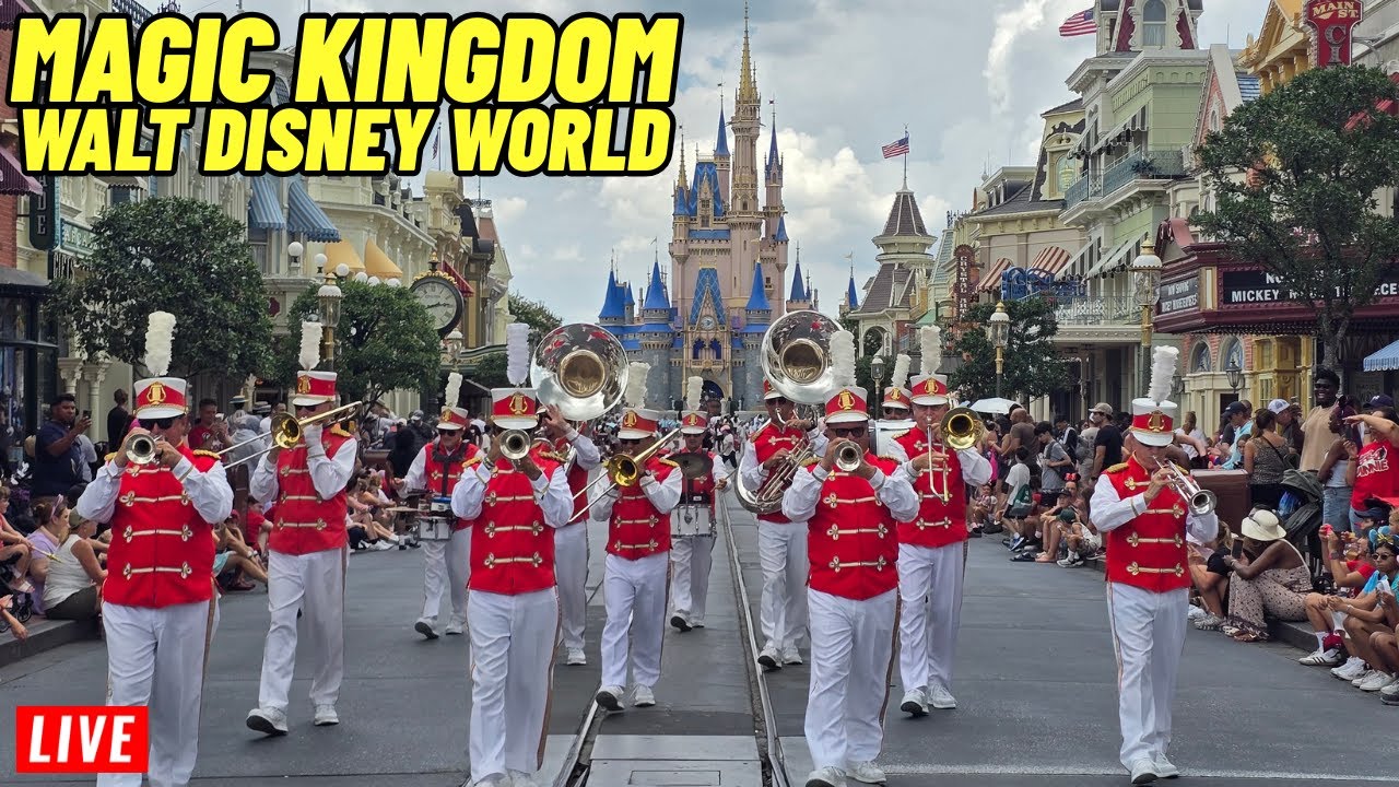 🔴Live Magic Kingdom All day with Rides, Shows, Parades, Fireworks at Walt Disney World 1/4/2026