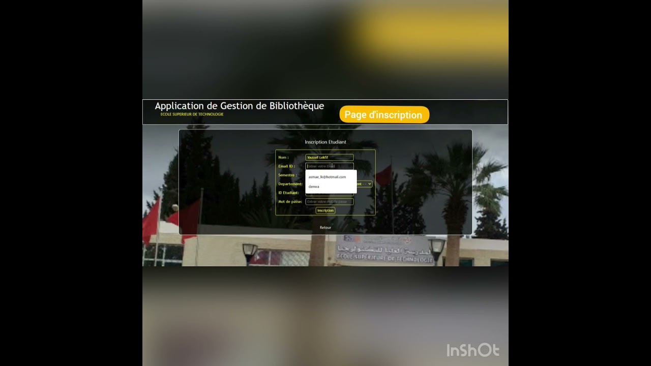 Application de Gestion de Bibliothèque universitaire + Code source(html,Php,Js)
