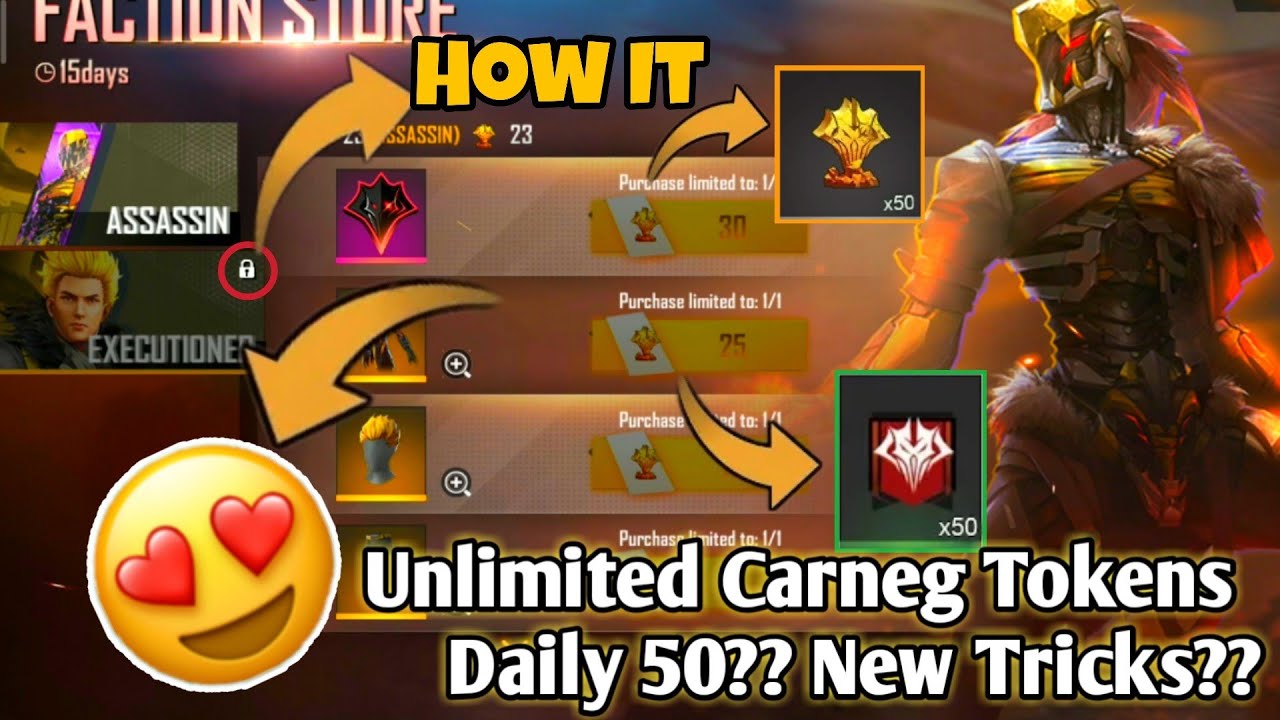 How To Collection Rampage  And Carnage Tokens In Free Fire.Unlimited Carnage andTokens | New Event |