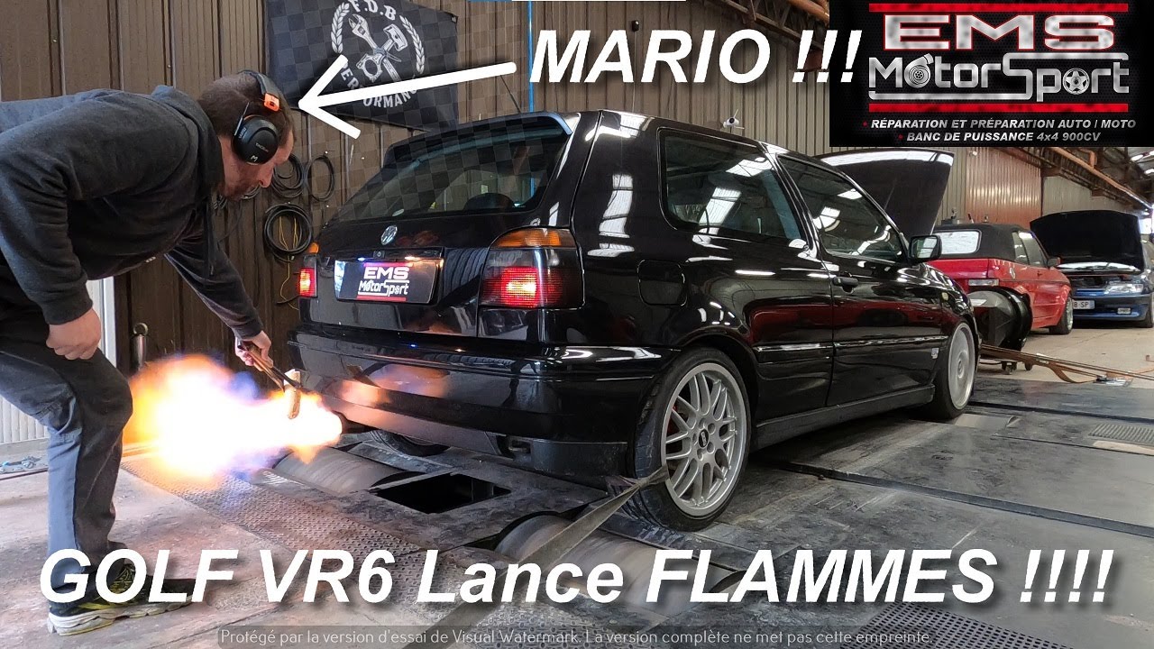 Carto E85 sur cette Golf 3 VR6 Lance FLAMMES !!!