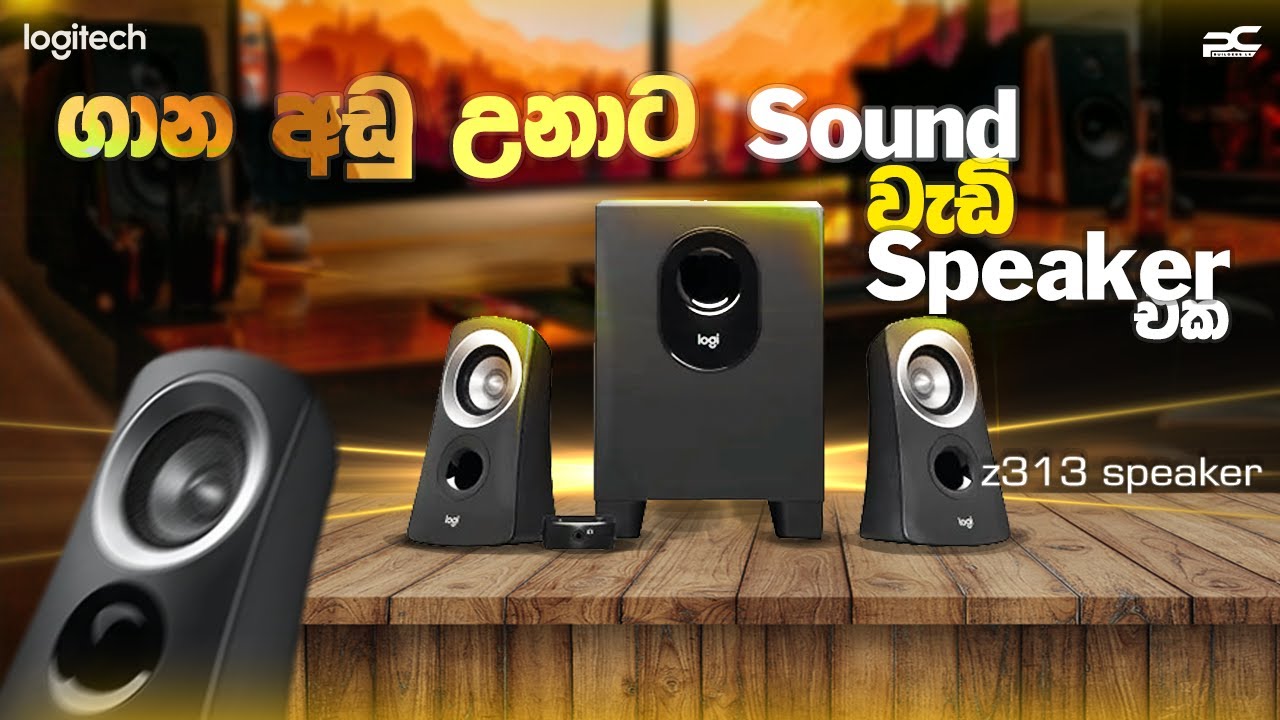 logitech z313 speaker review in sinhala