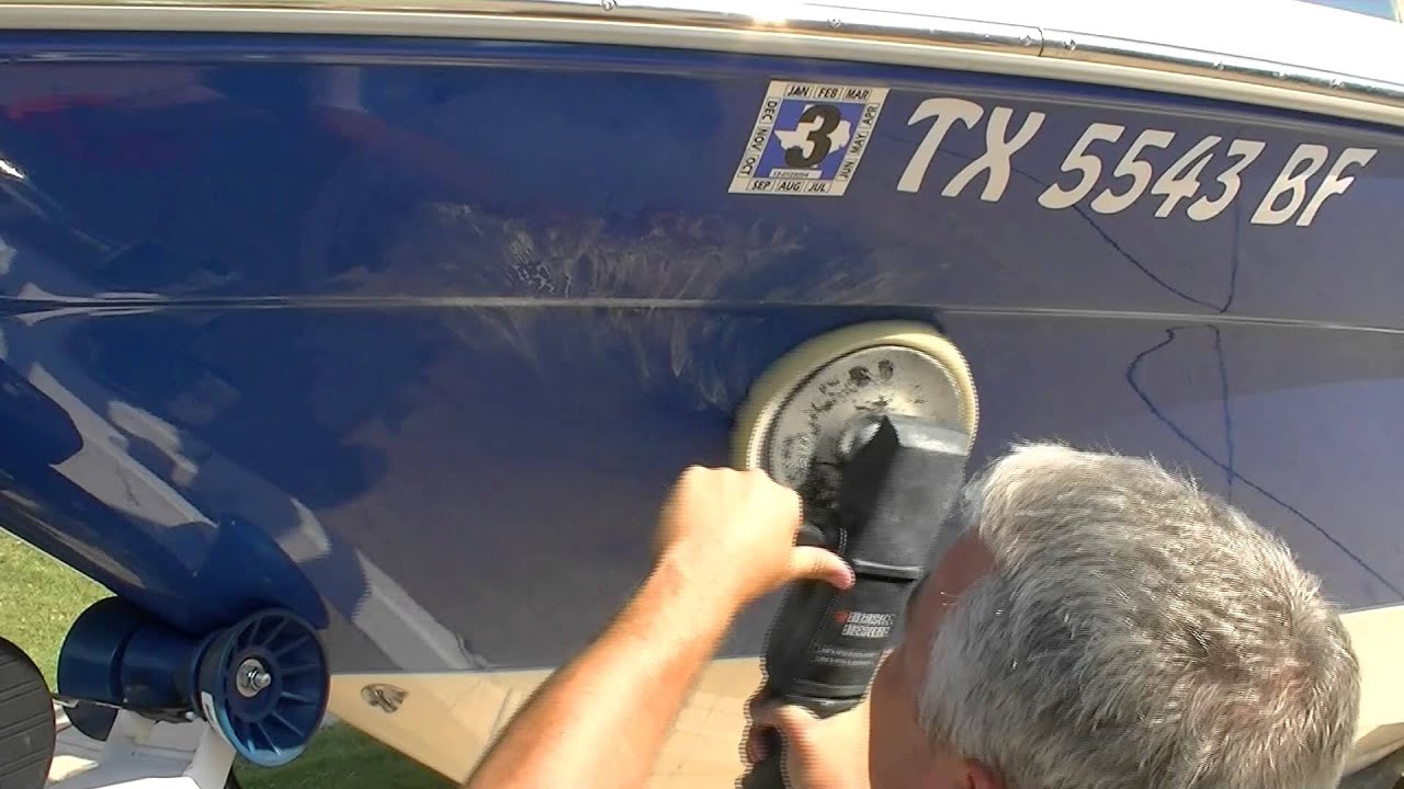HOW TO SAND A BUFF OUT A GEL BOAT BOAT FINISH