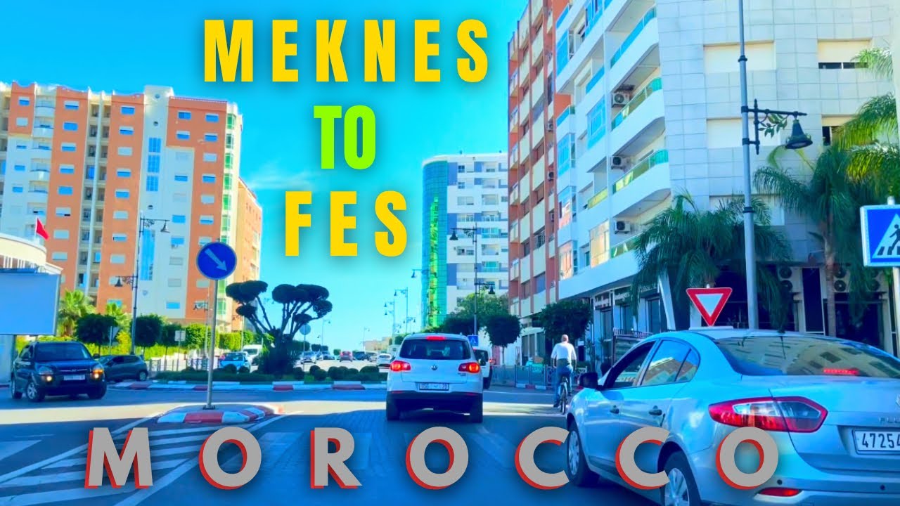 Driving from Meknes city to Fes city Morocco 🇲🇦 | vidéo music person walking