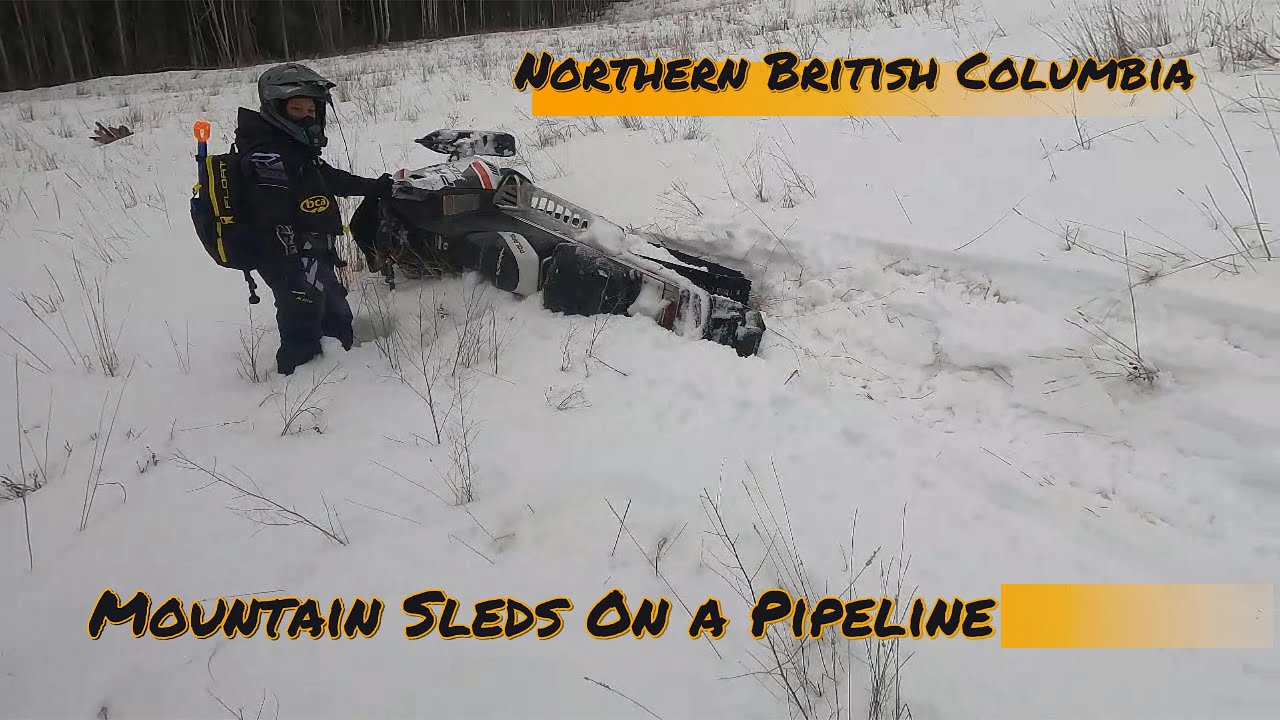 Riding Mountain Sleds On a Backcountry Pipeline