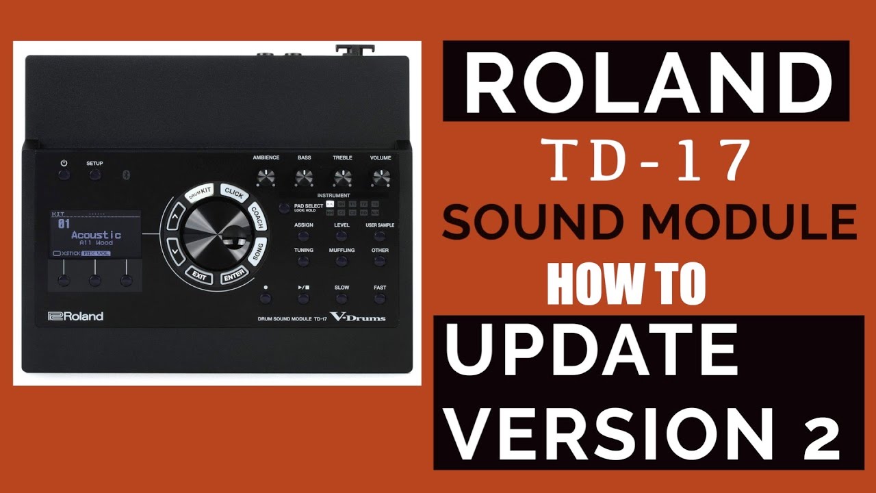 Как обновить Roland TD-17 версии 2