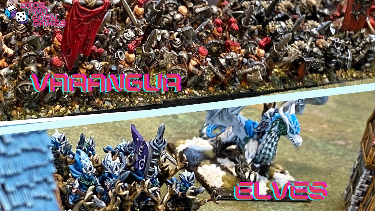10mm Kings of War: Elves Vs Varangur