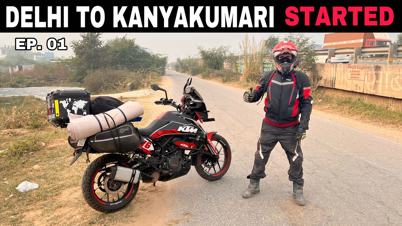10000kms Journey Started 😲 Kashmir to Kanyakumari | Ep. 01 Reached Udaipur |Incredible India Ride