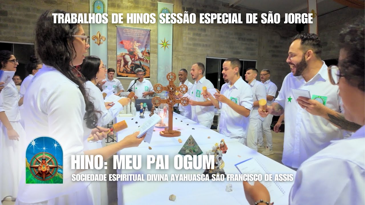 Trabalho de Hinos AO VIVO ⚜️S.E.D.A⚜️ Meu Pai Ogum 🛡️⚔️ Sessão de Ayahuasca em São Paulo