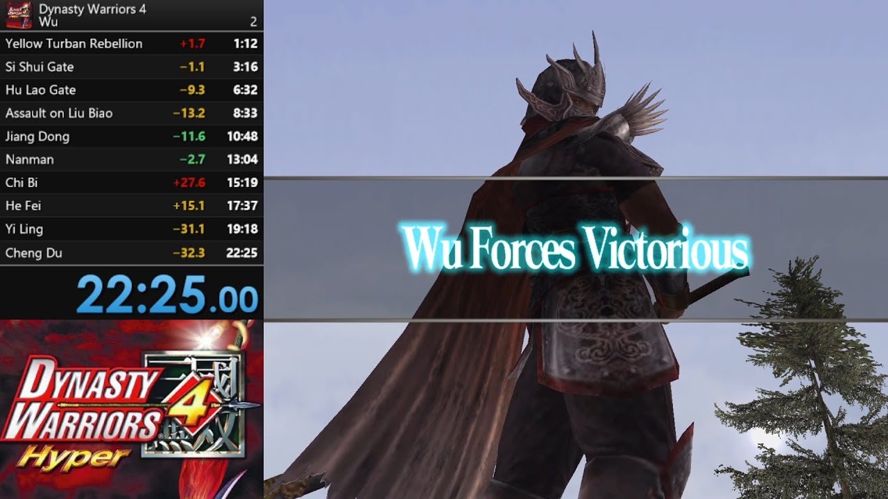 Dynasty Warriors 4 Hyper - Speedrun - Wu - Hard - WR