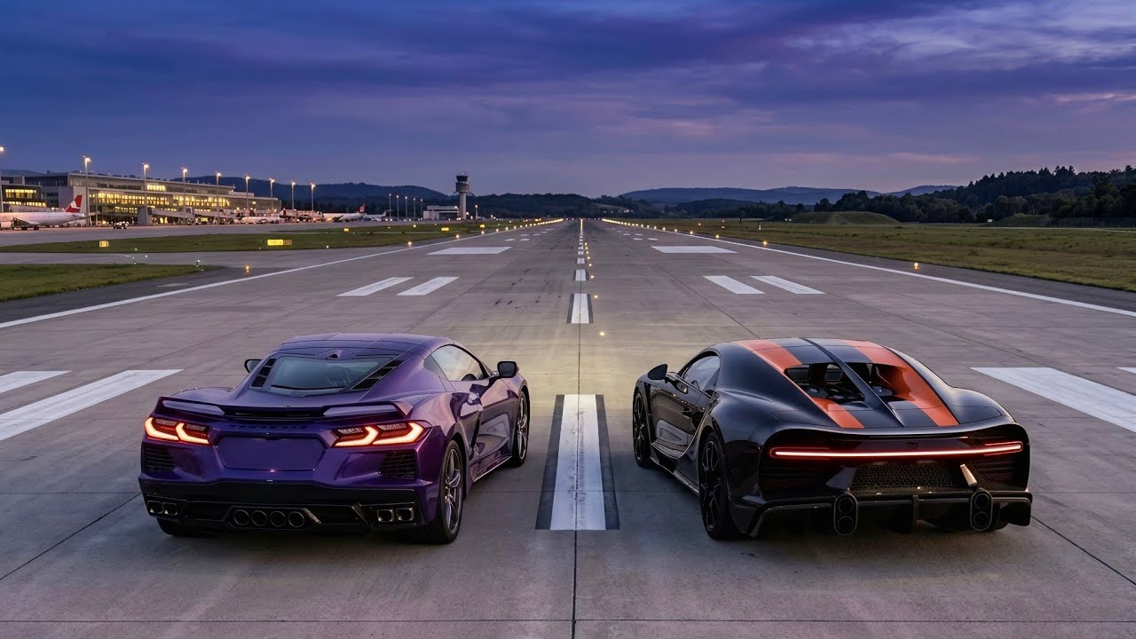 Chevrolet Corvette ZR1X Vs Bugatti Chiron Super Sport 300+ 0-200 MPH Acceleration Comparison 