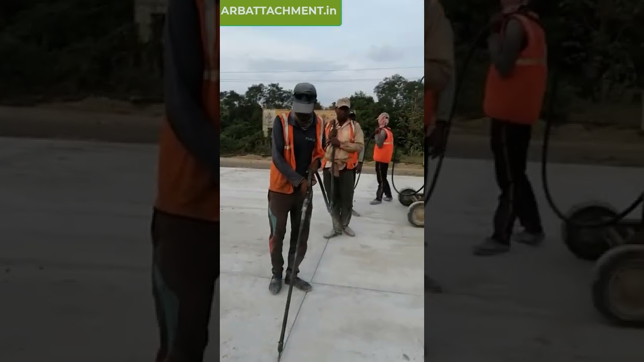 Massive Road construction project, Rubber filling, Road massive construction project #shorts