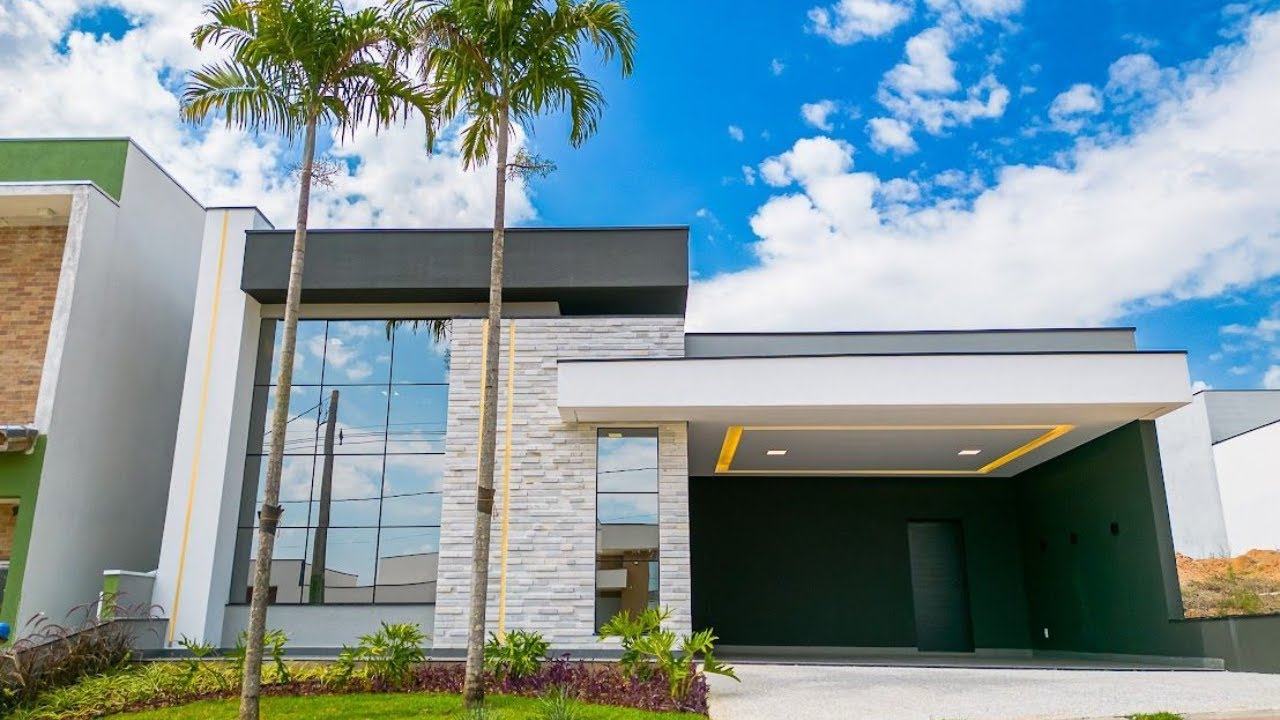 Modernidade, requinte e muito verde em 300 m² - Casa térrea com 3 suites à venda em Indaiatuba/SP.