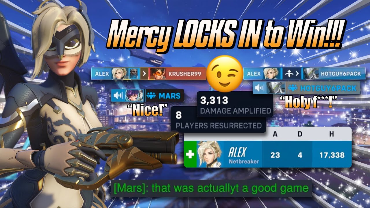 Mercy LOCKS IN to Win!!! 😉 - Mercy Gameplay & Commentary - Overwatch 2 (Season 20)