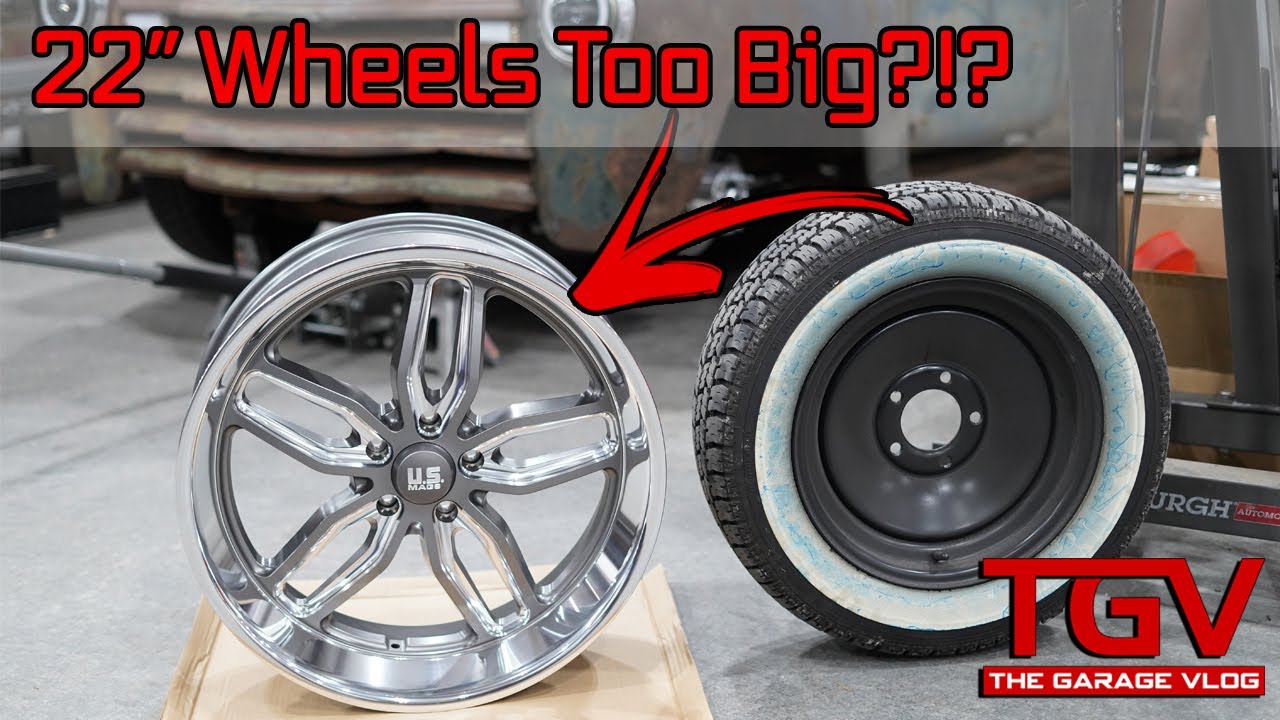 22 Inch US Mags on 1950 3600 Bagged Chevy Old Truck | U129 | C Ten Series | Hot Rod | Muscle Truck