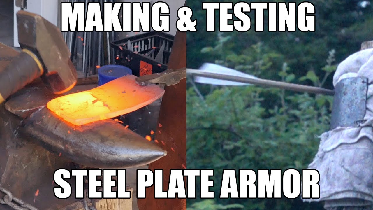 Forging and Testing a Mild Steel Armor Plate - Overpowered!