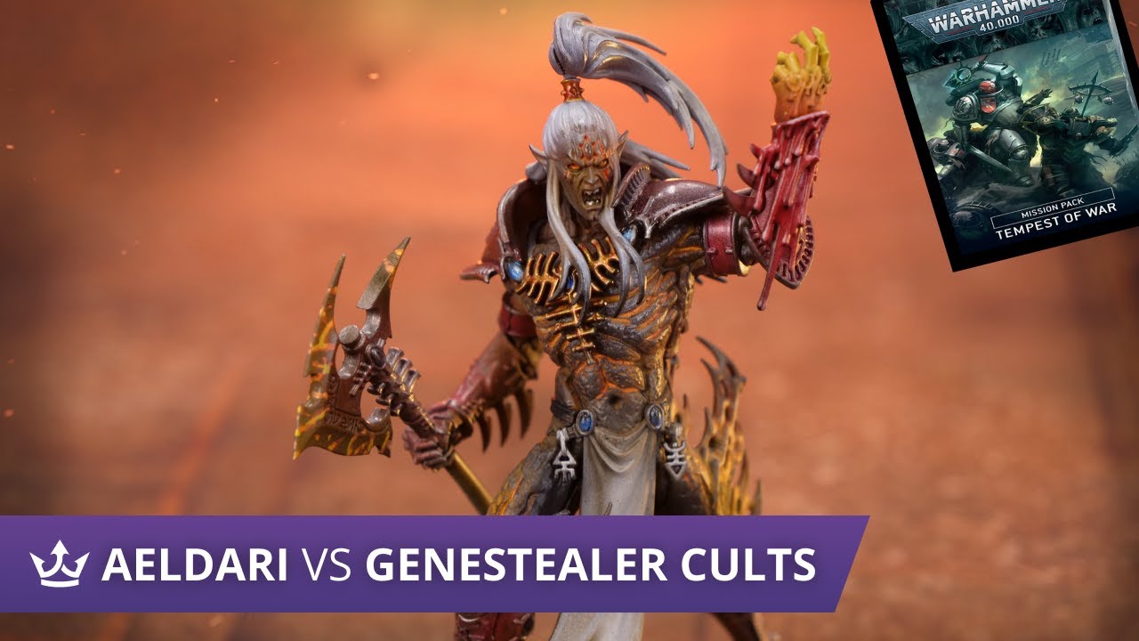 Aeldari vs Genestealer Cults -NEW Tempest of War - Warhammer 40k 9th Edition Battle Report