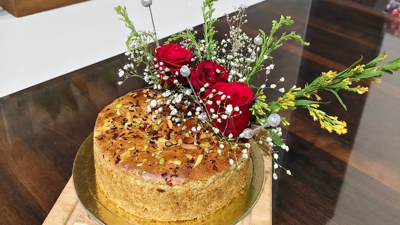 Eggless Pista Tea Cake | Soft & Moist Travelling Cake Recipe | Easy Pistachio Cake Without Egg Easy😋