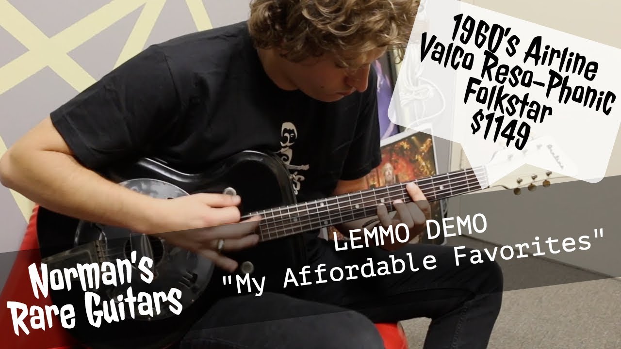 LEMMO DEMO: 1960&rsquo;s Airline Valco Reso-Phonic Folkstar $1149 | 