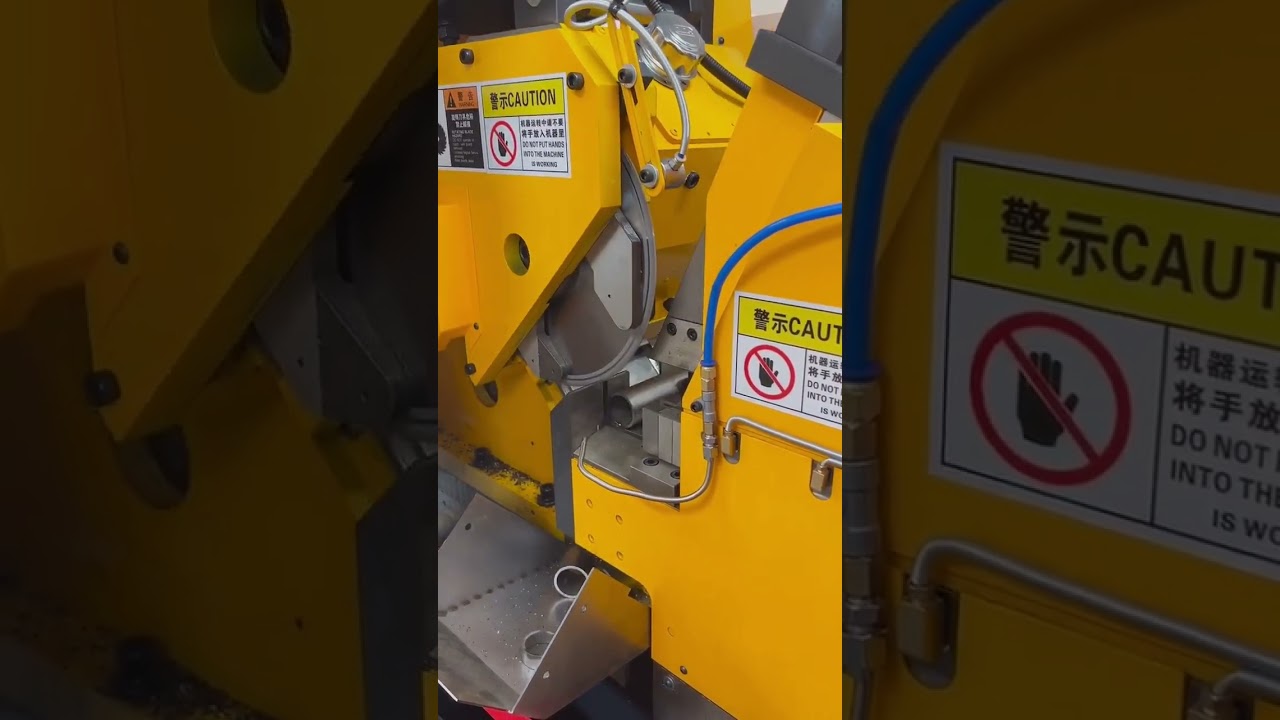 steel pipe cutting circular cold saw machine #metalsaw #precisioncutting #circularsaw