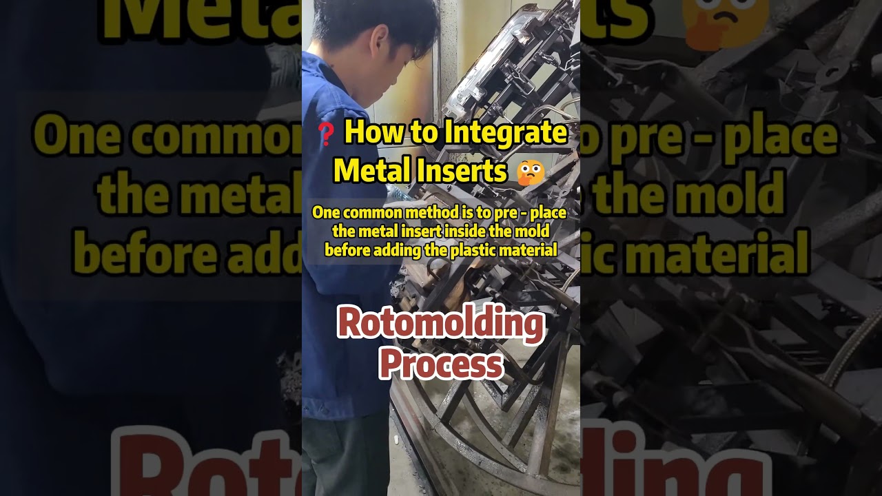 How to Integrate Metal Inserts in Rotomolding Process #rotomolding  #rotationalmolding