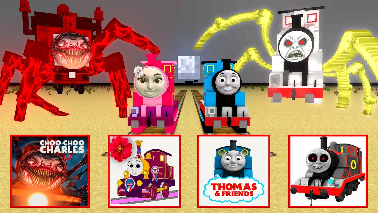 Monster School : CUTE TIMOTHY GHOST TRAIN | TRAIN EATER GIRL & THOMAS - Minecraft Animation