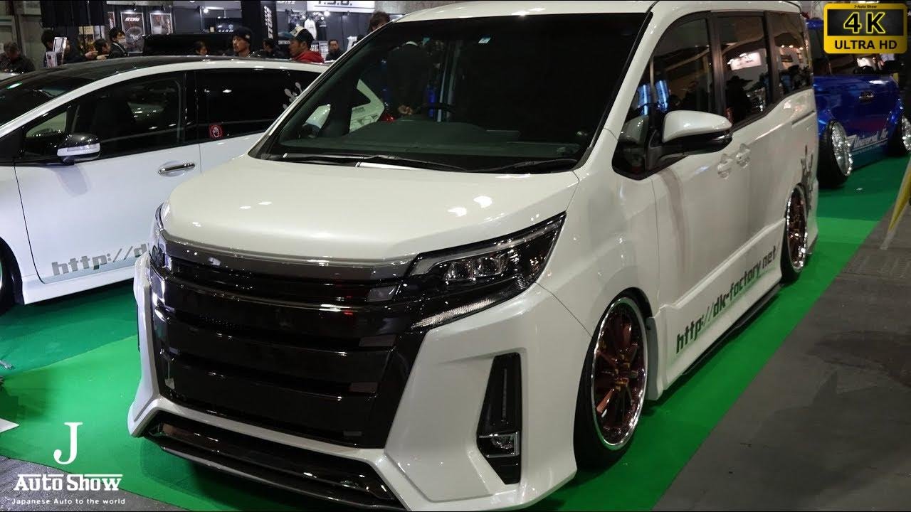 (4K)DK STYLE TOYOTA NOAH 80 bodykit DKスタイル80系ノアカスタム - 大阪オートメッセ2018