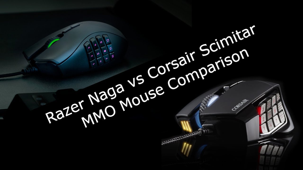 2022 Razer Naga vs Corsair Scimitar MMO Mouse