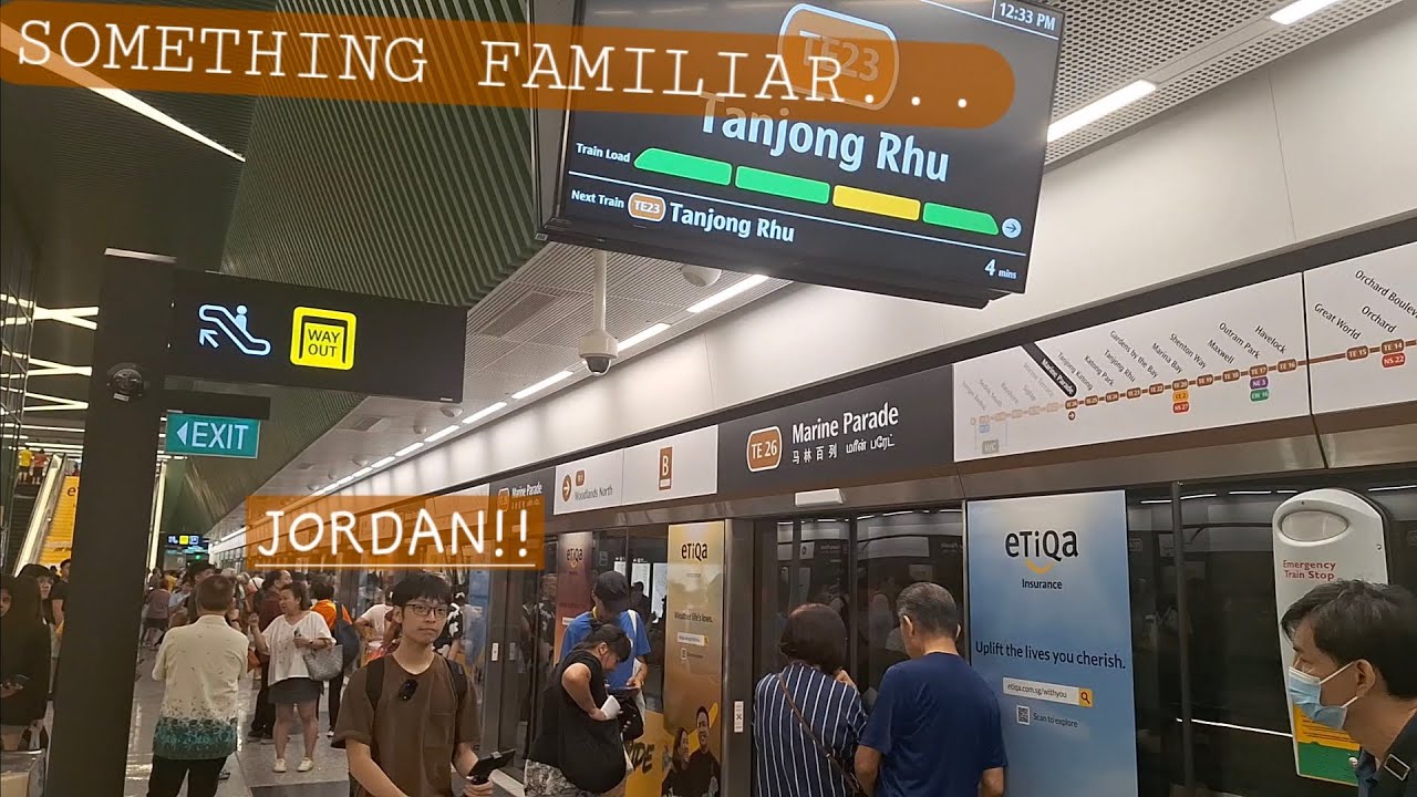 [TEL4 Vlog] I met @Jordan_Chua at (TE26) Marine Parade Station during TEL4 Open House!