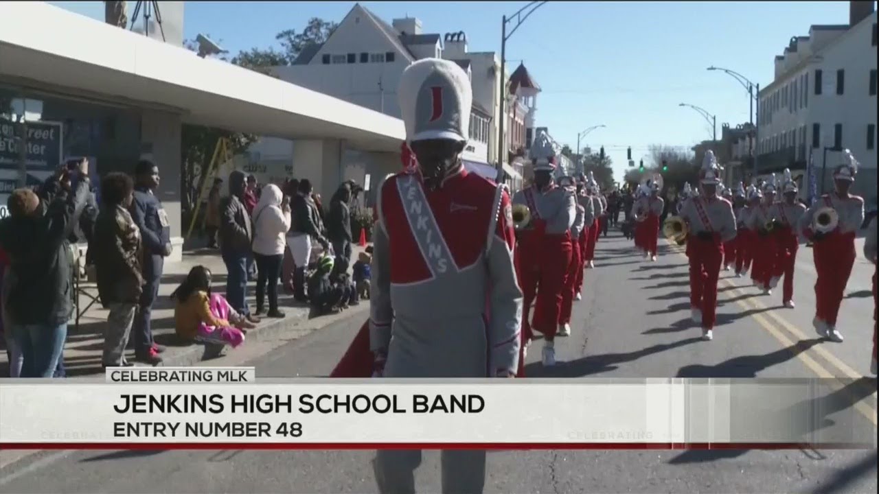 Video: Jenkins HS marching band in MLK parade