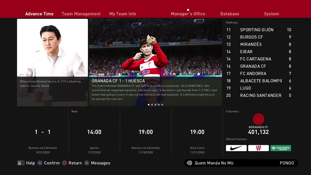 Granada Master League PES26 Patched