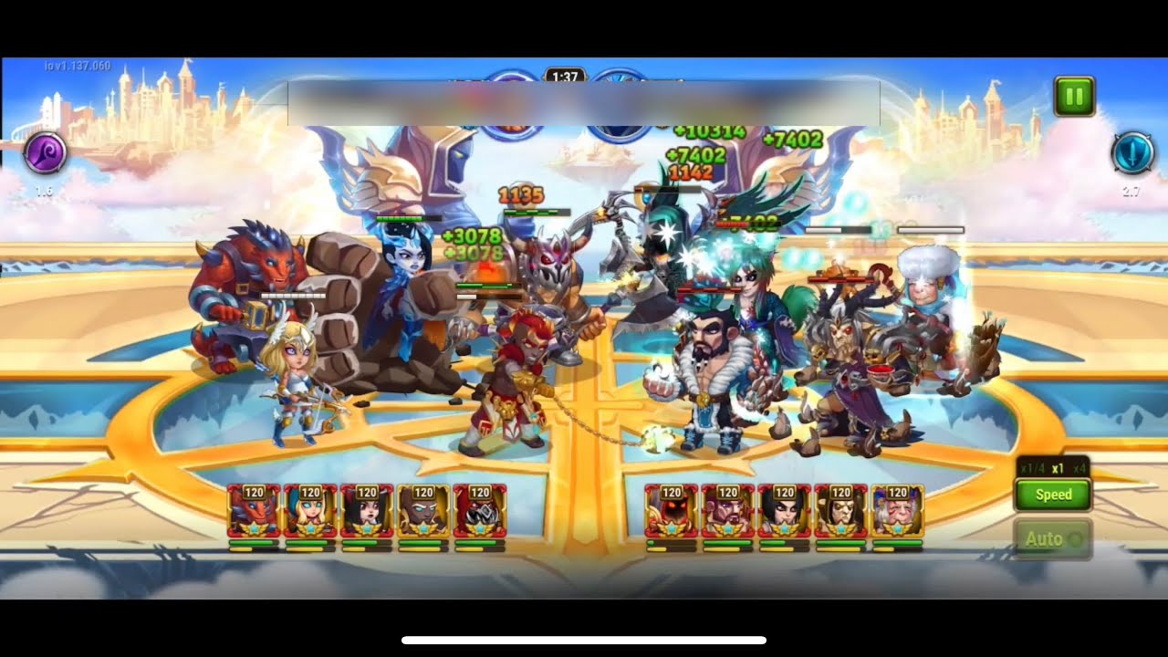Hero Wars Mobile - reworked Artemis vs Satori team and ODH team