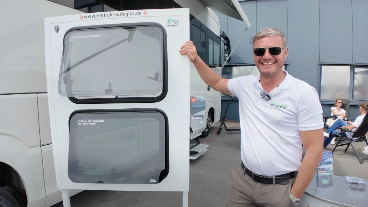 Echtglasfenster für Wohnmobile und Reisemobile einfach tauschen.  Innovation von Zentrale Autoglas
