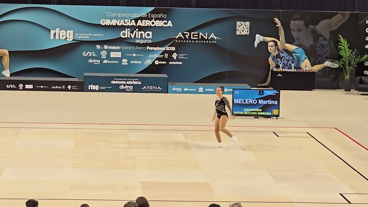 Campeonato de España  2025 Gimnasia Aerobica. Martina Melero. Nivel Junior 