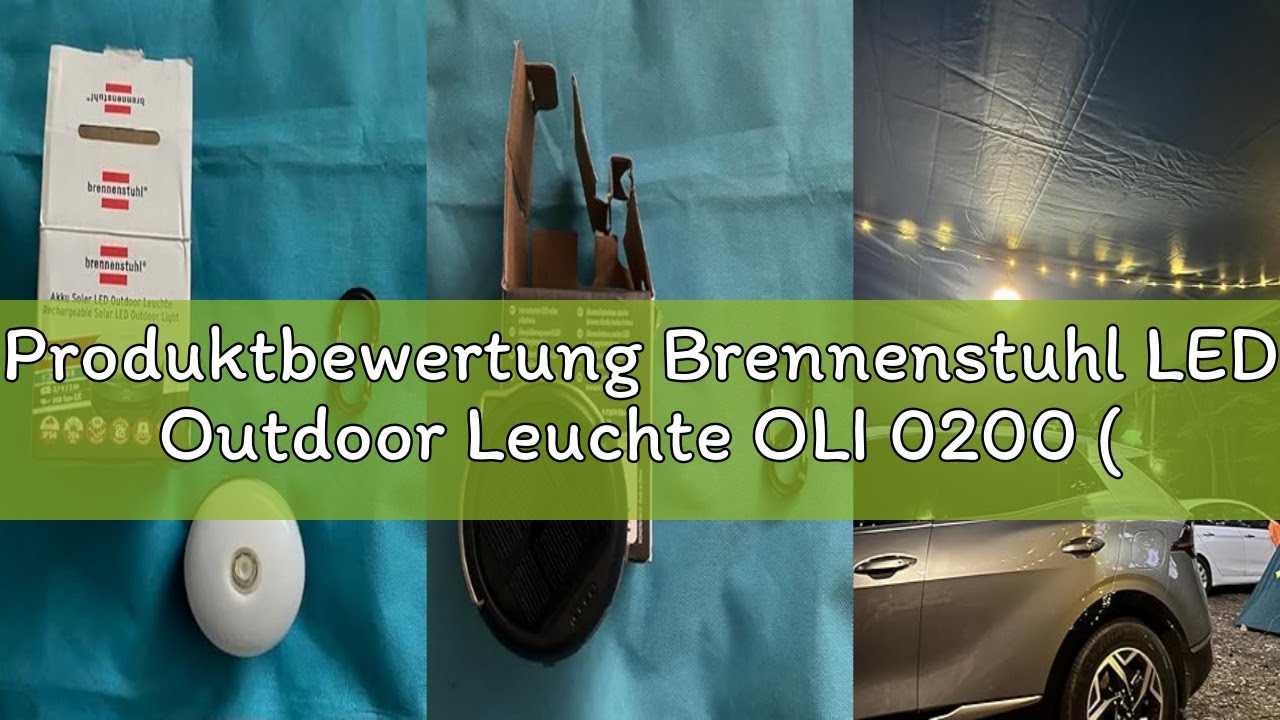 Produktbewertung Brennenstuhl LED Outdoor Leuchte OLI 0200 (Campingleuchte für außen IP44, 180lm, Ca