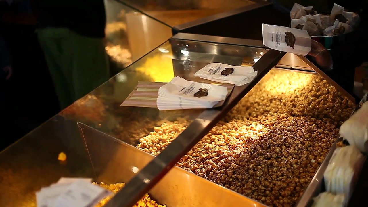 Free CaramelCrisp popcorn today at Garrett Popcorn Shops