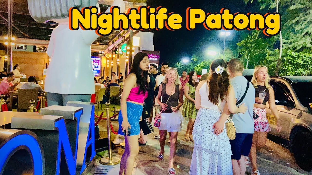 🇹🇭 4k HDR | Crazy Patong Nightlife in Phuket |Walking Street Tour & Massage Girls| Traveling around 