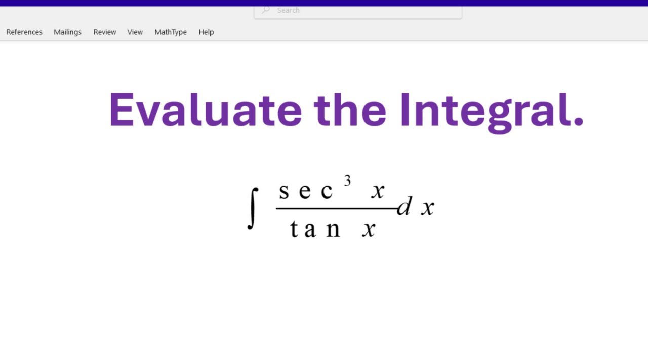 Integral of (sec^3(x))/(tan x)