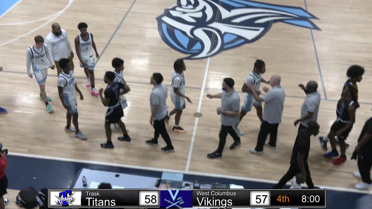 Trask vs West Columbus Varsity Basketball 12624