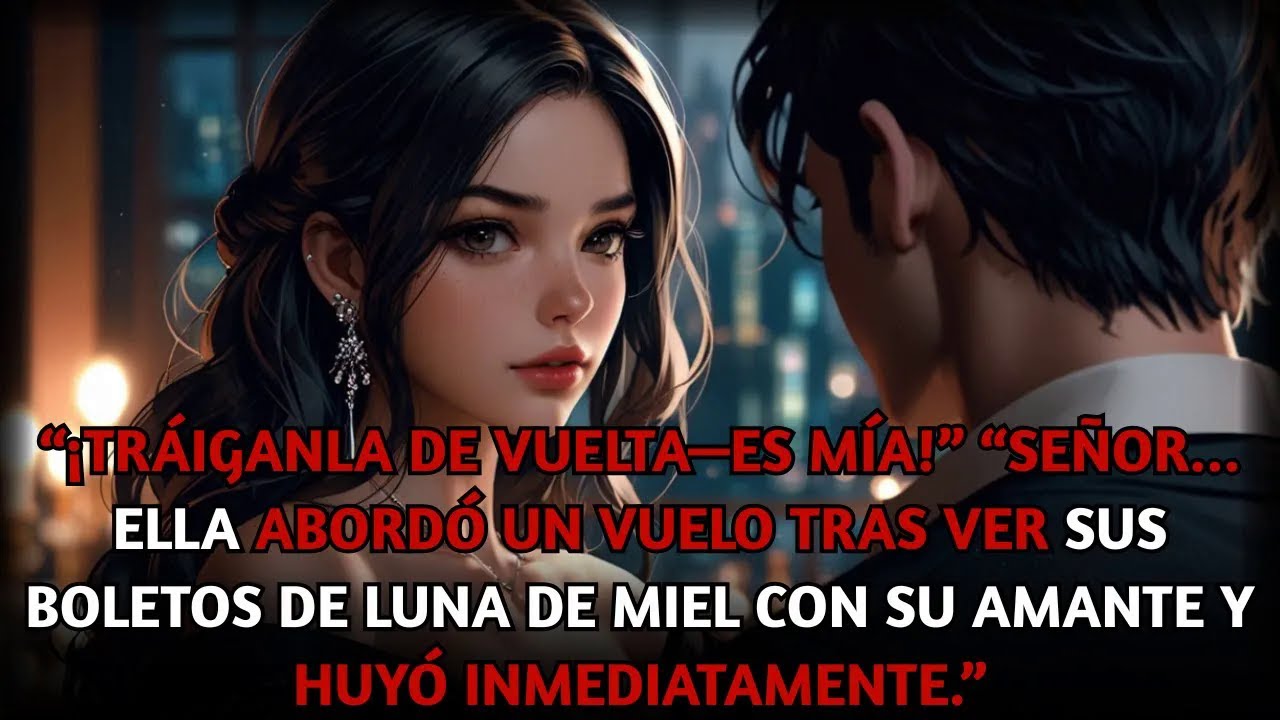 ¡Tráiganla de vuelta, es mía! Señor, se fue tras ver sus boletos de luna de miel con su amante.