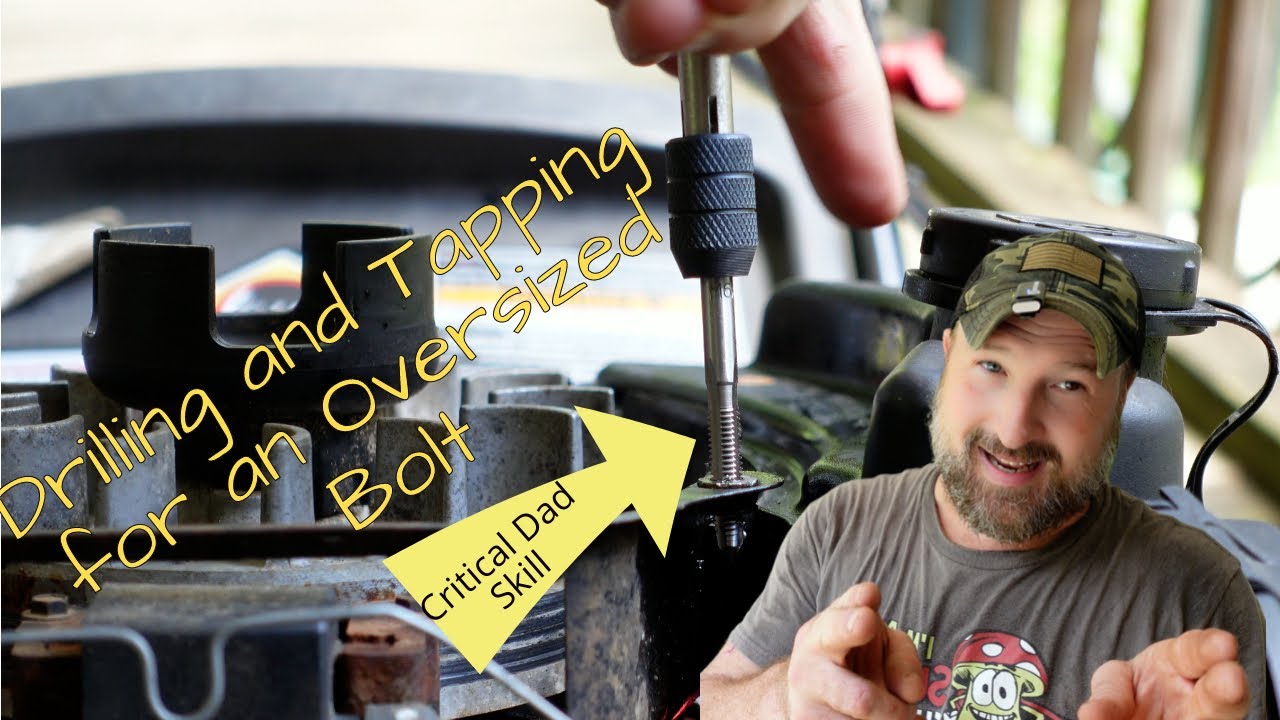 Drilling and Tapping for an Oversized Bolt #DIY #machining #tools #fix #dadskills #manstuff #howto