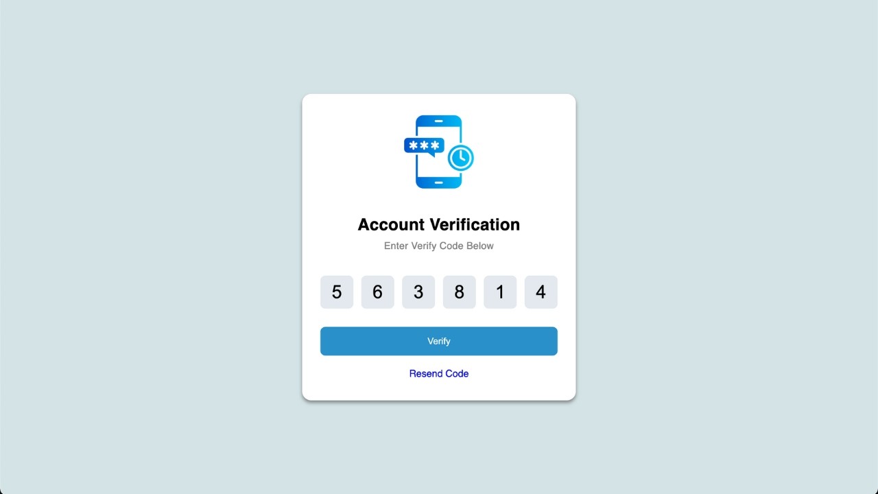 Build a Secure OTP Verification Page with Just HTML & CSS
