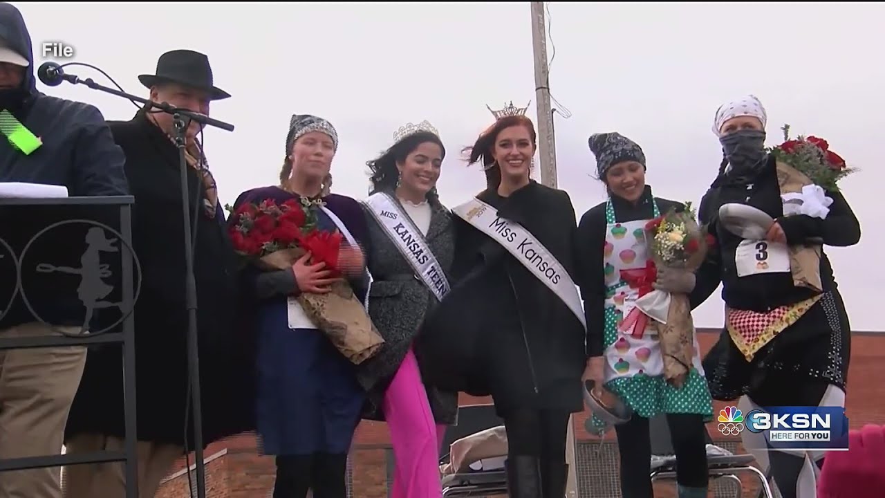 Kansas and England face off Tuesday in annual Pancake Day race