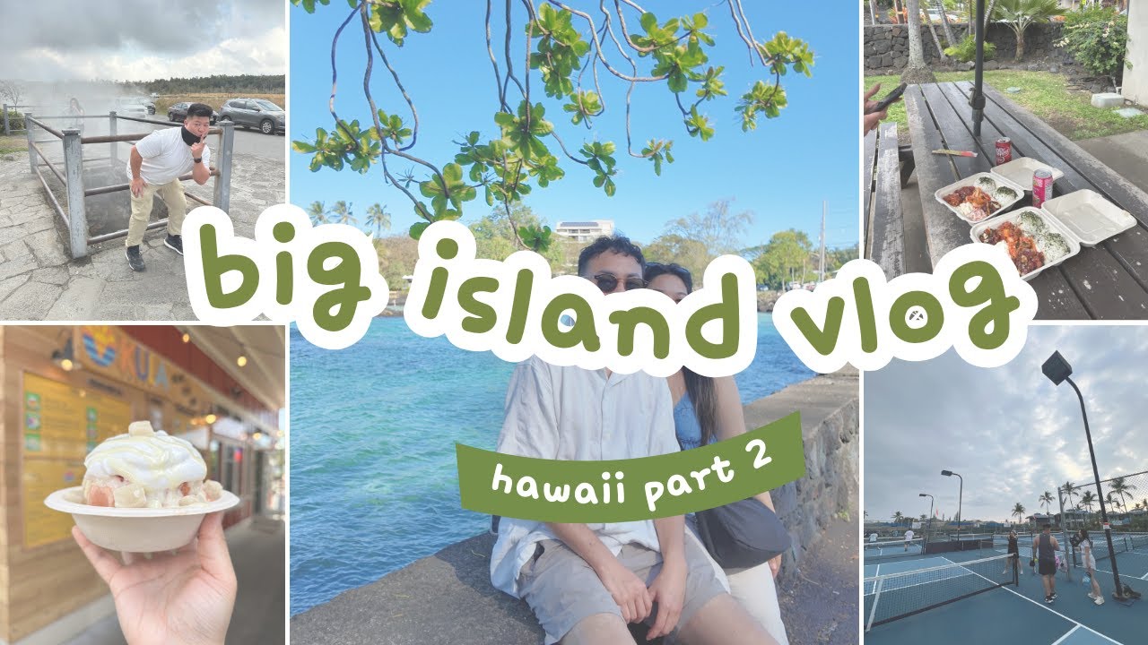 Big Island Vlog Part 2 | Volcano National Park, Pickleball, Hilo Farmers Market, Souvenir Shopping