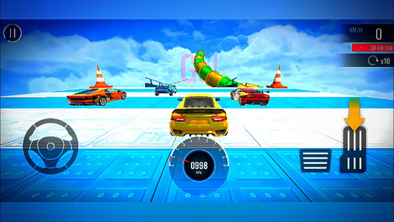 IMPOSSIBLE GT CAR STUNT ON DIFFICULT ROAD! GT CAR ACTION ON PUBLIC ROAD!